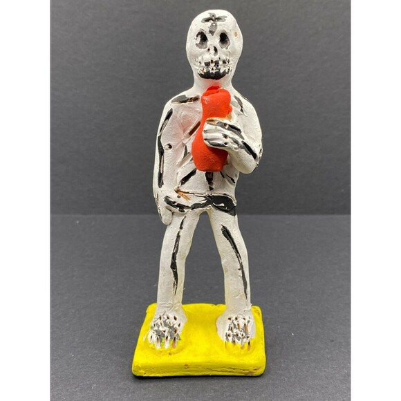 Vintage Dia De Los Muertos Skeleton Muneca Josefina Aguilar - Free Shipping - Picture 1 of 5